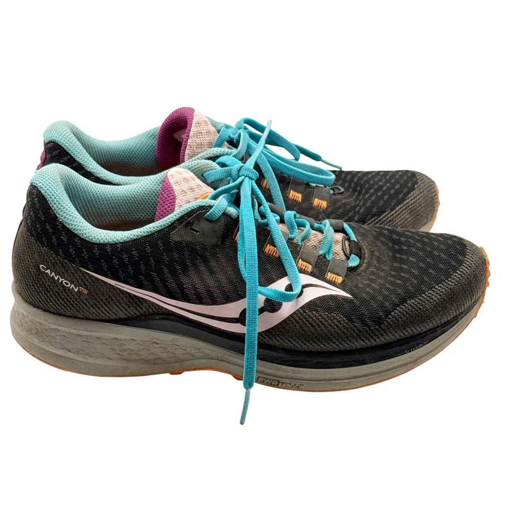 Saucony Canyon TR Future Running Shoes Black S10583-25 Women's Size 9.5
